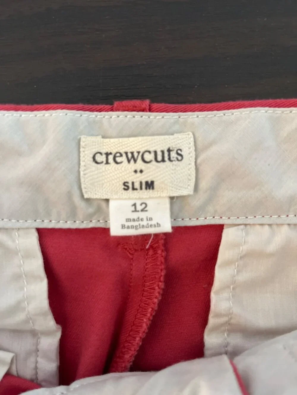 Crewcuts Outlet Girls Size 12 Slim Pink Trousers Pockets Casual